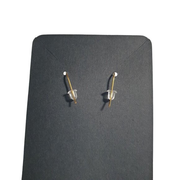 Maple Leaf Drop Earrings Autumn Gold Tone Hook Beaded Fall Theme Red Yellow Gift - Picture 4 of 4